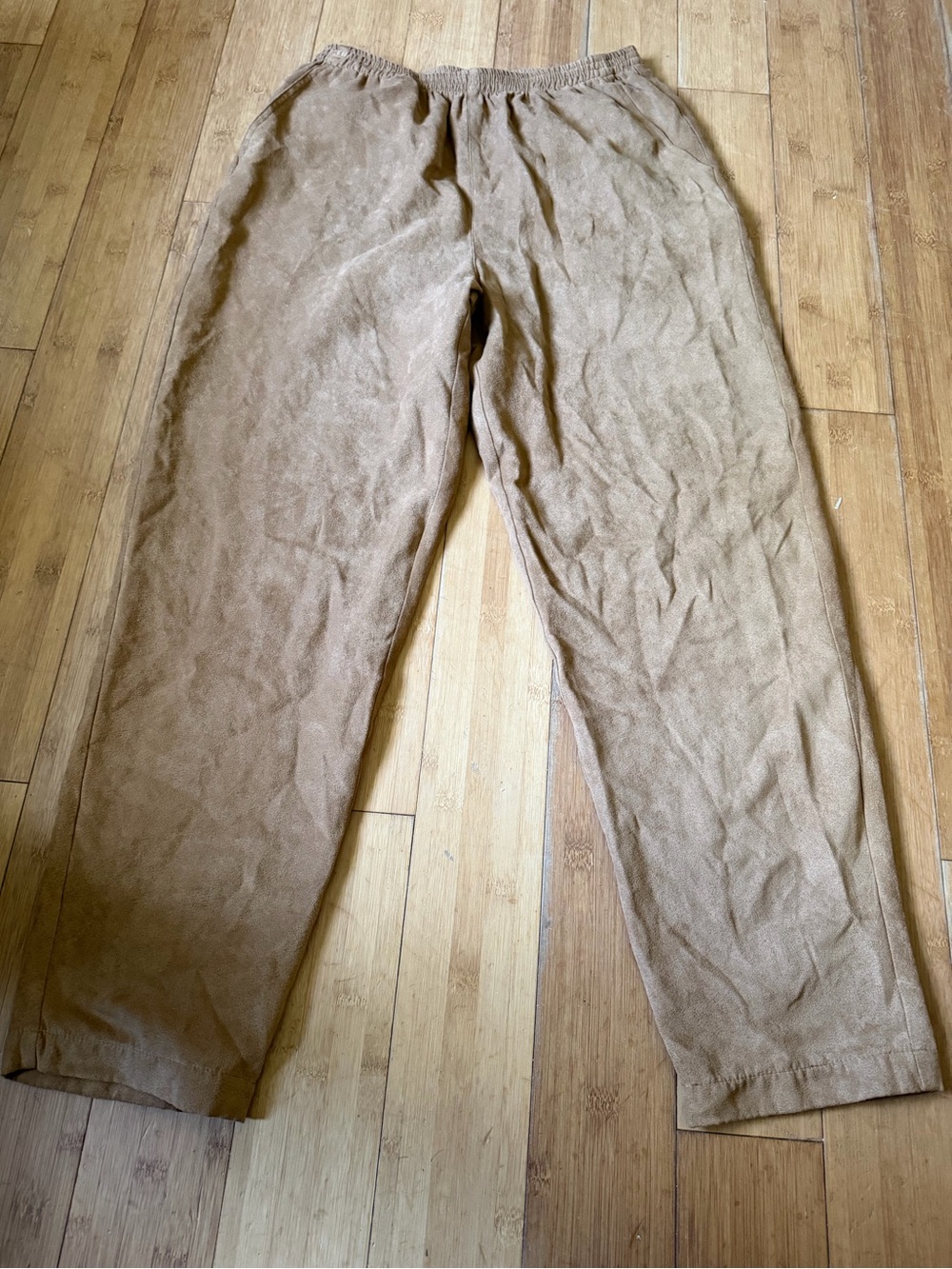 Ashlyn Kate Petite Size 8P Elastic Waist Bottoms - Earth Brown